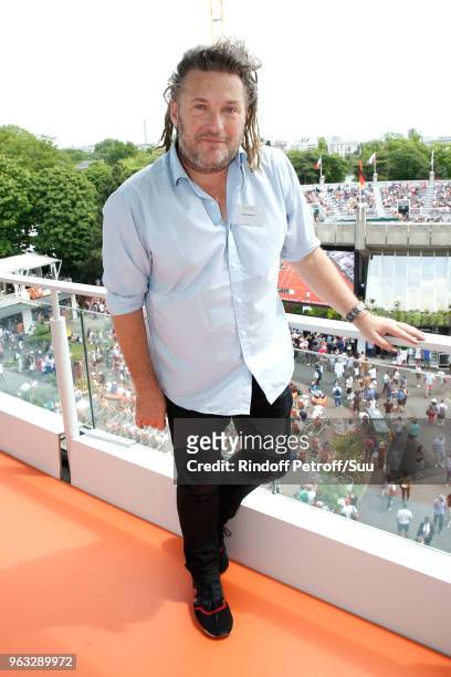 Host Olivier Delacroix attends the 'France Television' Lunch during the 2018 French Open - Day Two at Roland Garros on May 28, 2018 in Paris, France.