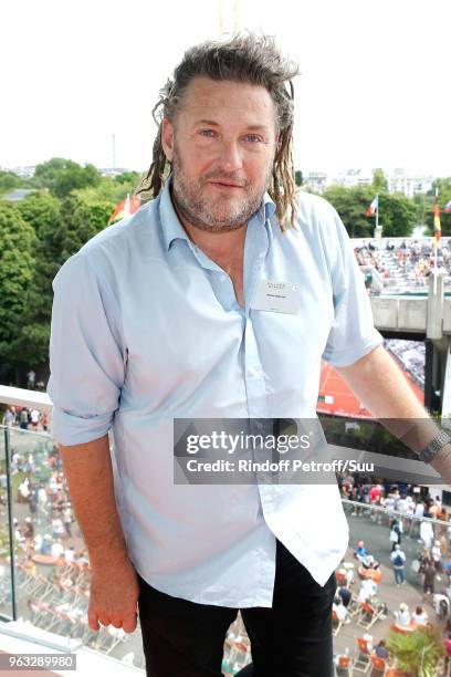 Host Olivier Delacroix attends the 'France Television' Lunch during the 2018 French Open - Day Two at Roland Garros on May 28, 2018 in Paris, France.