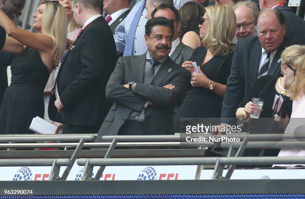 Fulham owner Shahid Khan during the Championship Play-Off Final match between Fulham and Aston Villa at Wembley, London, England on 26 May 2018.