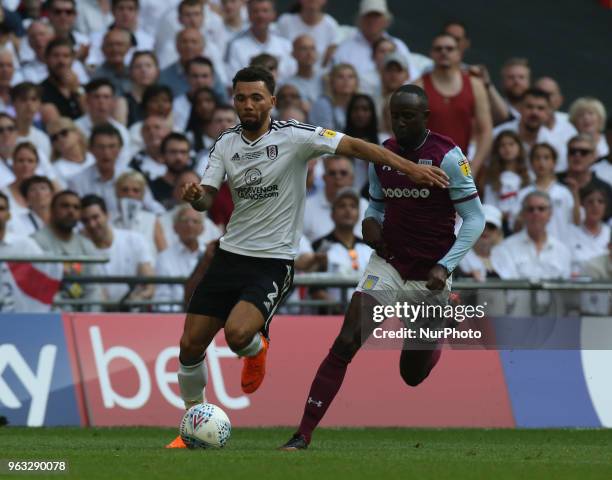 Fulham's Ryan Fredericks during the Championship Play-Off Final match between Fulham and Aston Villa at Wembley, London, England on 26 May 2018.