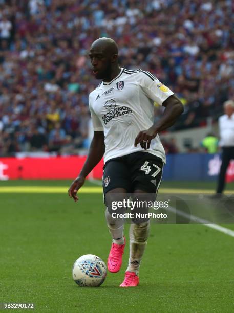 Fulham's Aboubakar Kamara during the Championship Play-Off Final match between Fulham and Aston Villa at Wembley, London, England on 26 May 2018.