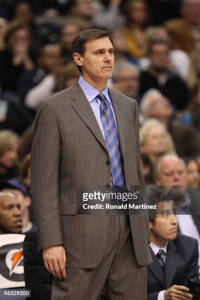 Head coach Rick Carlisle on January 30, 2010 at American Airlines Center in Dallas, Texas. NOTE TO USER: User expressly acknowledges and agrees that,...