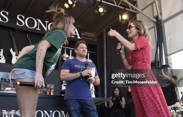 Halsey and Chef Giada De Laurentiis attend a Culinary event during the 2018 BottleRock Napa Valley Music Festival at Napa Valley Expo on May 27, 2018...