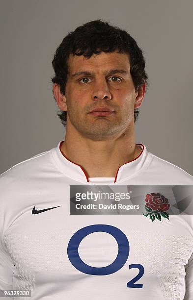 Dan Ward-Smith of England Rugby Union poses for a portrait at Pennyhill Park Hotel on February 1, 2010 in Bagshot, England.