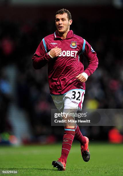 Alessandro Diamanti of West Ham United in action during the Barclays Premier League match between West Ham United and Blackburn Rovers at Upton Park...