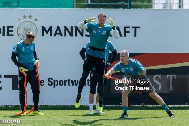 Goalkeeper Manuel Neuer of Germany, Goalkeeper Marc-Andre ter Stegen of Germany, Goalkeeper Kevin Trapp of Germany, Goalkeeper Bernd Leno of Germany...