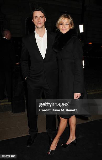 Matthew Goode and Sophie Dymoke arrive at the UK film premiere of 'A Single Man', at the Curzon Cinema Mayfair on February 1, 2010 in London, England.
