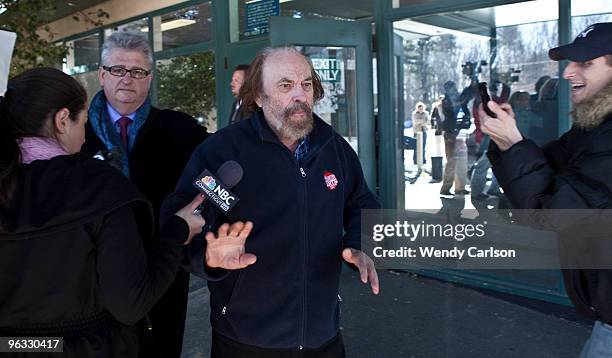 Actor Rip Torn exits Bantam Superior Court February 1, 2010 in Bantam, Connecticut. Torn was arraigned on charges of criminal trespass, carrying a...