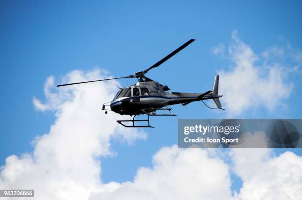Tv Rai Helicopter in Colle Delle Finestre during the 101st Tour of Italy 2018, Stage 19 a 185km stage from Venaria Reale to Bardonecchia - Jafferau...