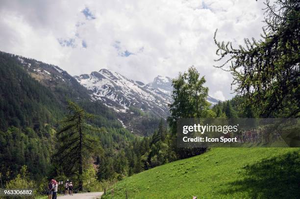 Top of Colle delle Finestre _ Illustration in Colle Delle Finestre during the 101st Tour of Italy 2018, Stage 19 a 185km stage from Venaria Reale to...