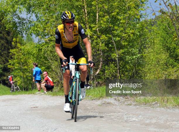 Robert Gesink of Team Lotto NL - Jumbo in Colle Delle Finestre during the 101st Tour of Italy 2018, Stage 19 a 185km stage from Venaria Reale to...