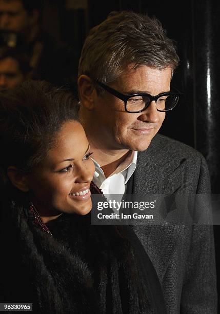 Jay Jopling and guest attends the UK Film Premiere of A Single Man at The Curzon Mayfair on February 1, 2010 in London, England.