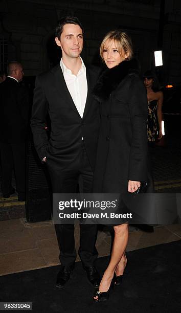 Matthew Goode and Sophie Dymoke arrive at the UK film premiere of 'A Single Man', at the Curzon Cinema Mayfair on February 1, 2010 in London, England.