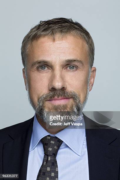 Actor Christoph Waltz poses at a portrait session on November 8, 2009.