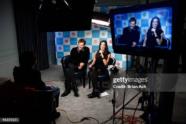 Actor Kevin Bacon and actress Demi Moore attend The Pepsi Refresh Everything Through Great Ideas Brainstorm at the Soho House on February 1, 2010 in...