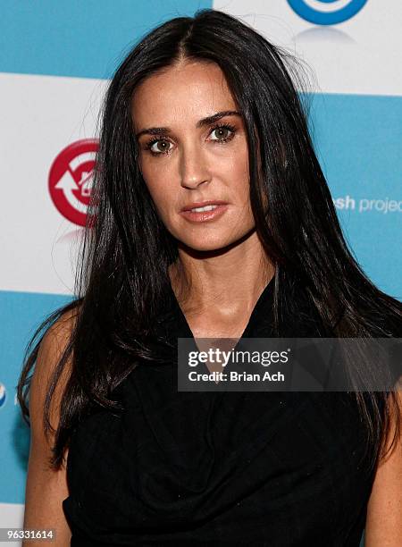 Actress Demi Moore attends The Pepsi Refresh Everything Through Great Ideas Brainstorm at the Soho House on February 1, 2010 in New York City.