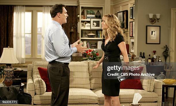 Flirting" Jeff is caught off-guard when a female colleague flirts with him. Also pictured is Jeff&Otilde;s wife Audrey , on Rules of Engagement...