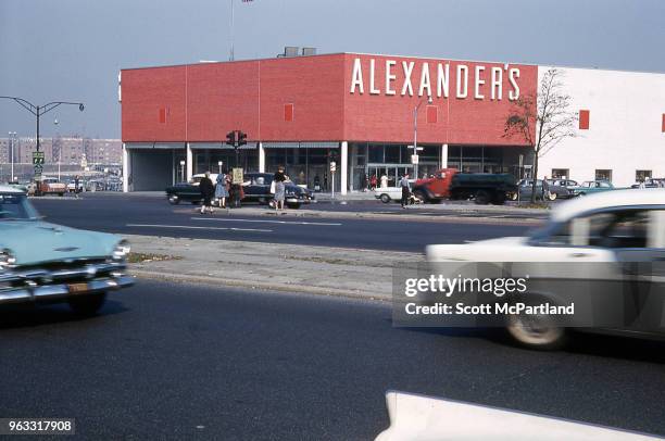 New York City - Exterior shot of Alexander's department store on Queens Boulevard.