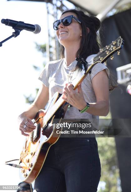 Amy Shark performs during the 2018 BottleRock Napa Valley Music Festival at Napa Valley Expo on May 27, 2018 in Napa, California.