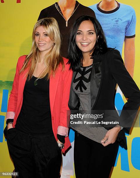 Alexandra Rosenfeld and Valerie Begue attend the Premiere of "I Love You Philip Morris" film at Cinematheque Francaise on February 1, 2010 in Paris,...