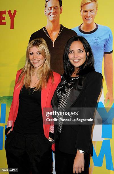 Alexandra Rosenfeld and Valerie Begue attend the Premiere of "I Love You Philip Morris" film at Cinematheque Francaise on February 1, 2010 in Paris,...