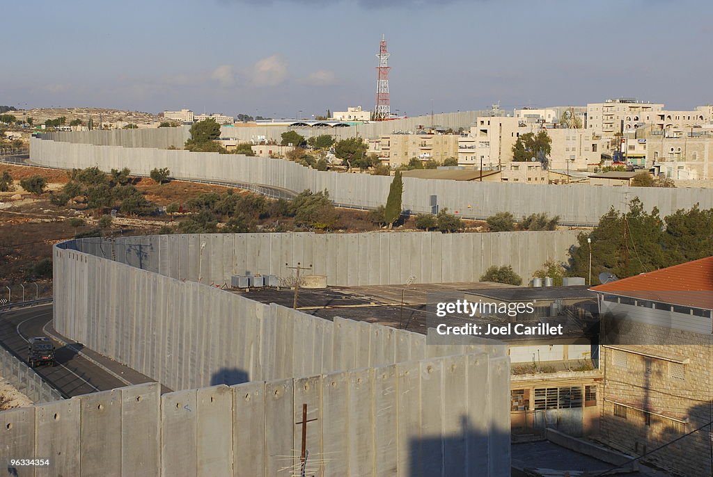 Israel's Security Barrier on edge of Bethlehem
