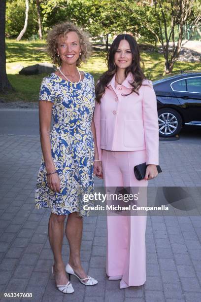 Princess Sofia of Sweden attends The Sophia Party and presentation of Medals of Merit to Sophia Sisters and is greeted by Sophiahemmet director...