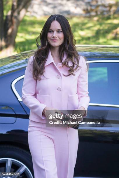 Princess Sofia of Sweden attends The Sophia Party and presentation of Medals of Merit to Sophia Sisters at Sophiahemmet on May 28, 2018 in Stockholm,...