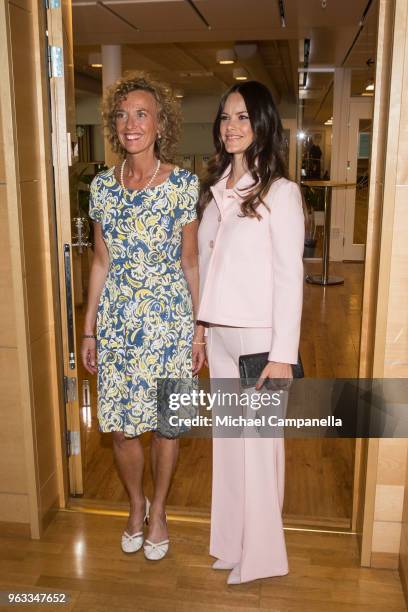 Princess Sofia of Sweden attends The Sophia Party and presentation of Medals of Merit to Sophia Sisters and is greeted by Sophiahemmet director...