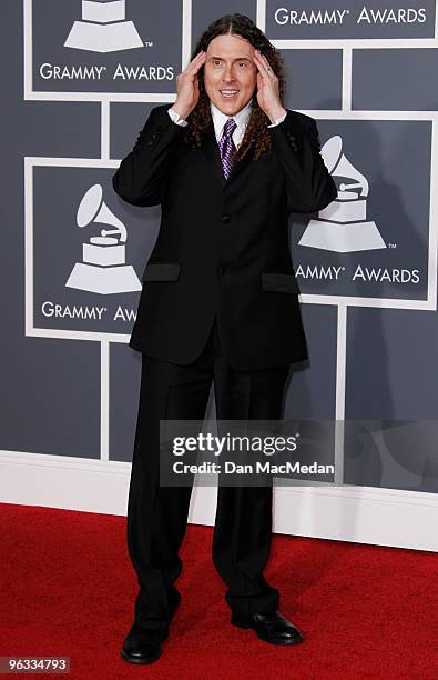 Weird Al Yancovic arrives at the 52nd Annual GRAMMY Awards held at Staples Center on January 31, 2010 in Los Angeles, California.