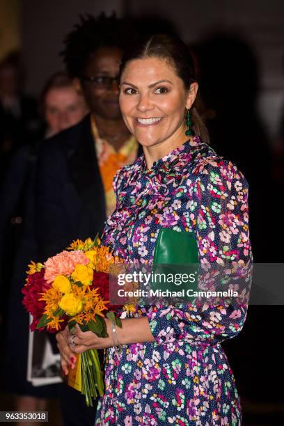 Crown Princess Victoria of Sweden attends a ceremony for the Astrid Lindgren Memorial Award, the world's largest children's literature award, at the...