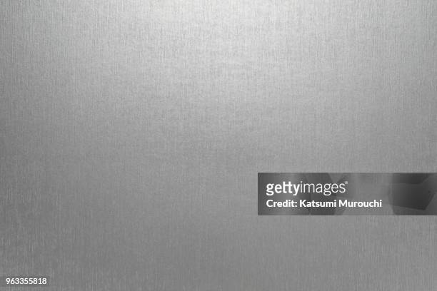 metalic hairline paper texture background - hairline polished metal ストックフォトと画像