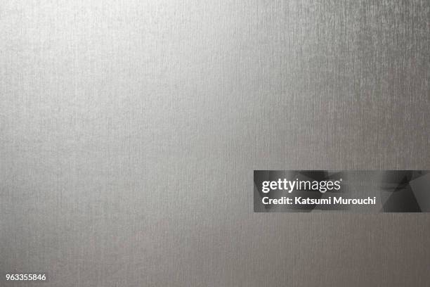 metalic hairline paper texture background - hairline polished metal photos et images de collection