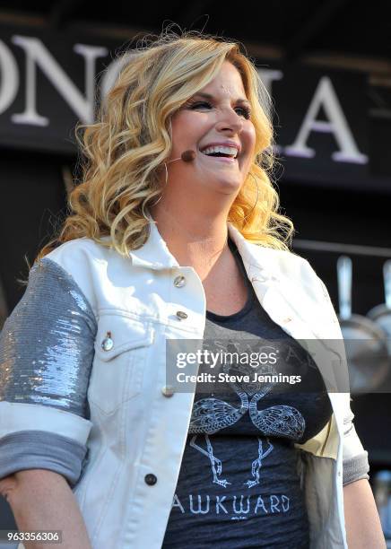 Singer Trisha Yearwood attends the William Sonoma Culinary Stage on Day 3 of BottleRock Napa Valley Music Festival at Napa Valley Expo on May 27,...