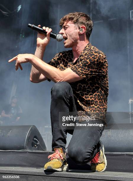 Singer David Boyd of New Politics performs on Day 3 of BottleRock Napa Valley Music Festival at Napa Valley Expo on May 27, 2018 in Napa, California.