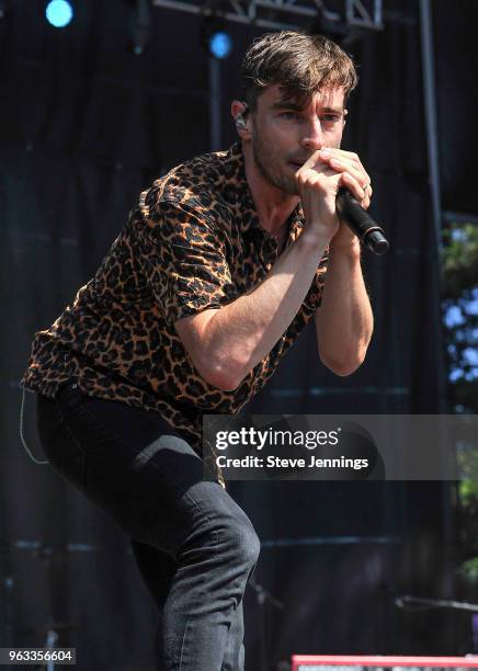 Singer David Boyd of New Politics performs on Day 3 of BottleRock Napa Valley Music Festival at Napa Valley Expo on May 27, 2018 in Napa, California.