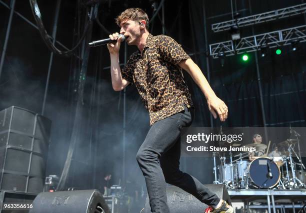 Singer David Boyd of New Politics performs on Day 3 of BottleRock Napa Valley Music Festival at Napa Valley Expo on May 27, 2018 in Napa, California.