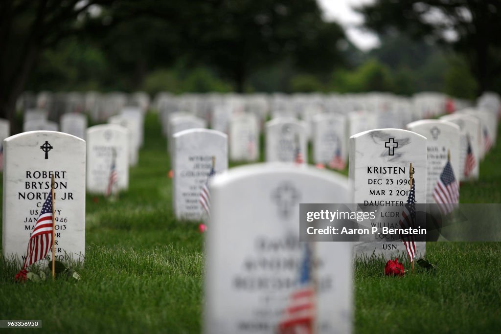 Memorial Day Visitors Pay Their Respects To The Fallen At Arlington Nat'l Cemetery