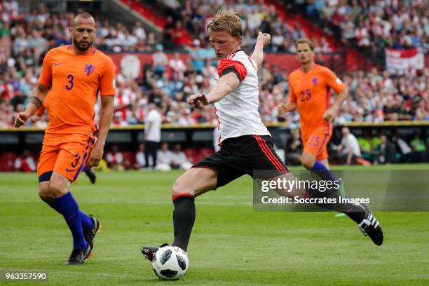 John Heitinga , Dirk Kuyt during the Dirk Kuyt Testimonial at the Feyenoord Stadium on May 27, 2018 in Rotterdam Netherlands