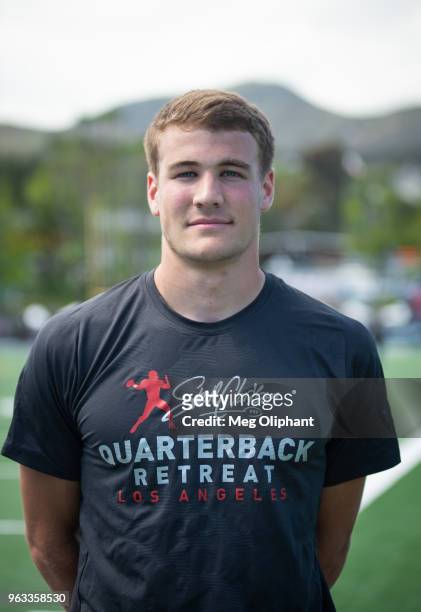 Hunter Johnson of Clemson University poses for portraits at Steve Clarkson's 14th Annual Quarterback Retreat on May 26, 2018 in Pacific Palisades,...