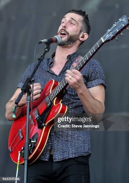 Aric Chase Damm of The Brevet performs on Day 3 of BottleRock Napa Valley Music Festival at Napa Valley Expo on May 27, 2018 in Napa, California.