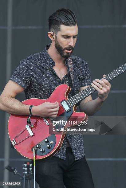 Aric Chase Damm of The Brevet performs on Day 3 of BottleRock Napa Valley Music Festival at Napa Valley Expo on May 27, 2018 in Napa, California.