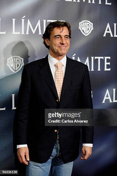 Jorge Juste attends "Edge of the Darkness" premiere at the Palafox cinema on February 1, 2010 in Madrid, Spain.