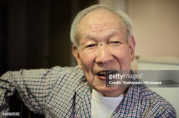 portrait of senior who enjoys healthy life - chigasaki stock pictures, royalty-free photos & images