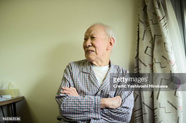 portrait of senior who enjoys healthy life - chigasaki stock pictures, royalty-free photos & images