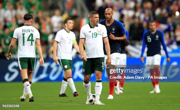 Republic of Ireland's Jon Walters appears dejected during the international friendly match at Stade de France, Paris.