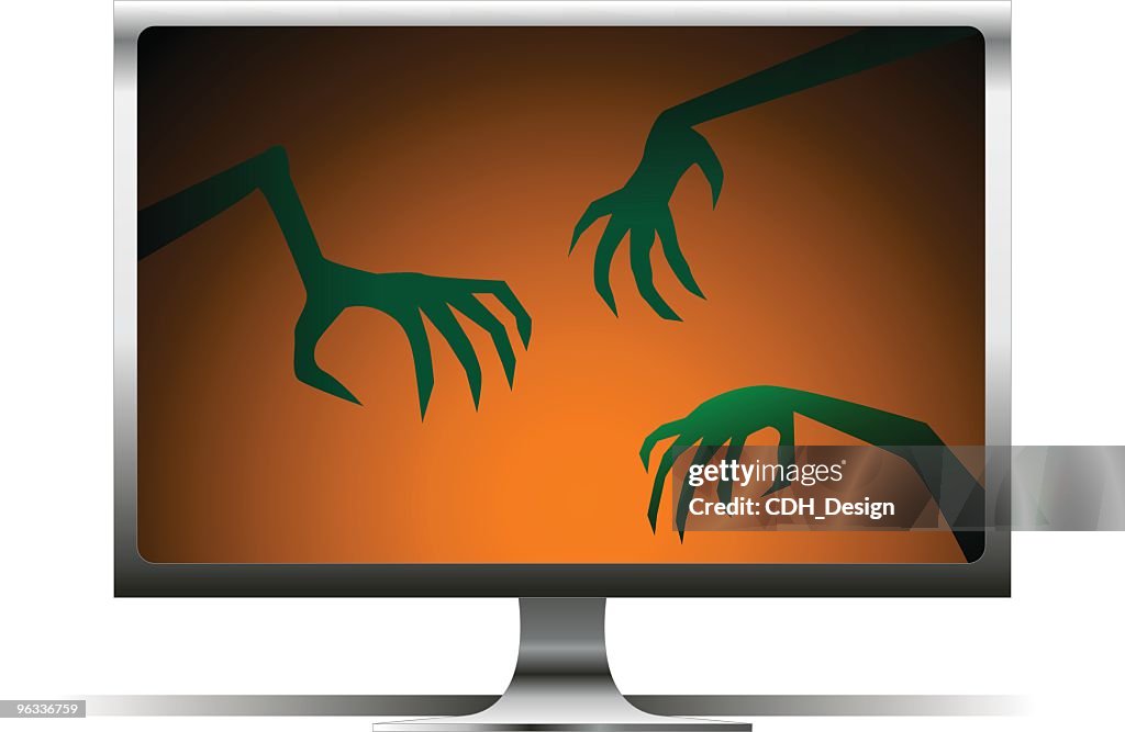 Scary Computer High-Res Vector Graphic - Getty Images