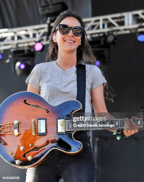 Singer Amy Shark performs on Day 3 of BottleRock Napa Valley Music Festival at Napa Valley Expo on May 27, 2018 in Napa, California.