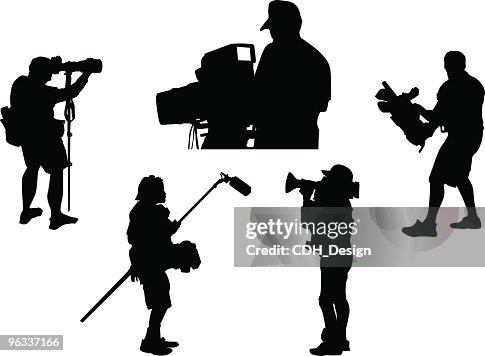 Cameramen ~ Vector Cameramen ~ Vector