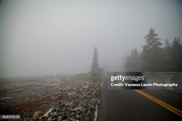 road to acadia - vanessa lassin stock pictures, royalty-free photos & images